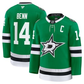 Miehille NHL Dallas Stars Pelipaita Fanatics Premium Jamie Benn 2024-25 koti Vihreä
